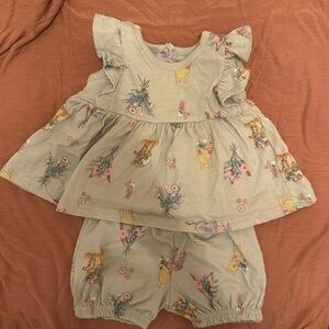 Disney Winnie the Pooh baby girl 2 piece set